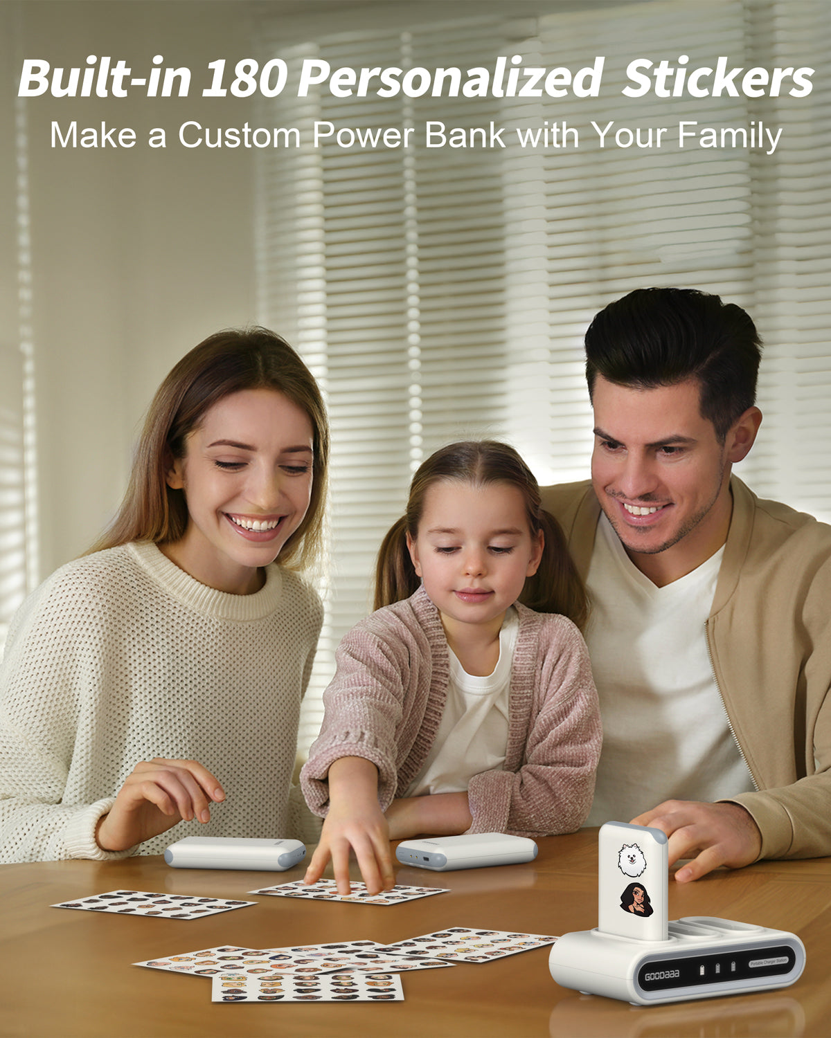 PN-W47 3-Pack 10000mAh Portable Charger, White